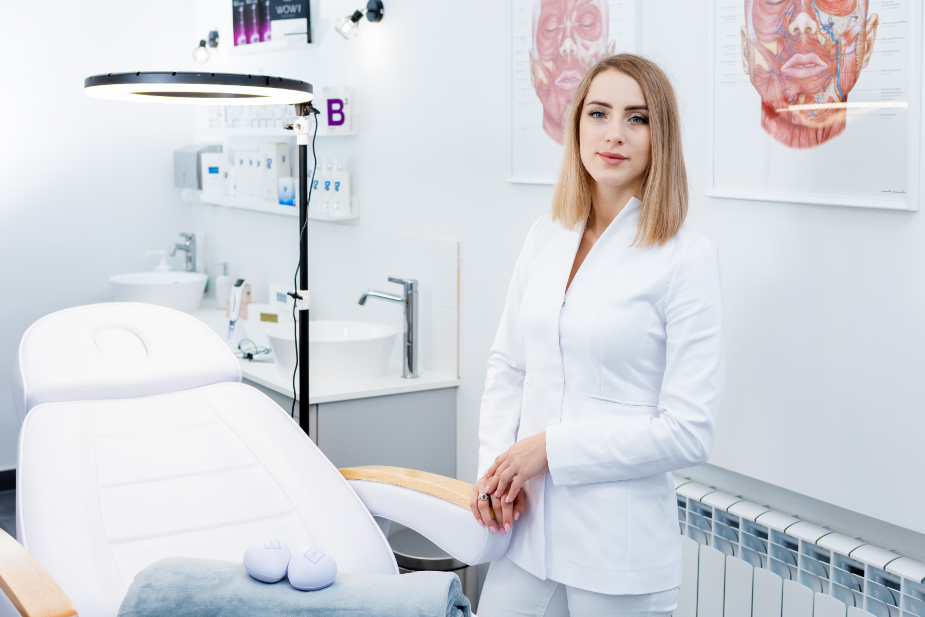 Wnętrze nowoczesnego gabinetu Kosmocare w Rybniku