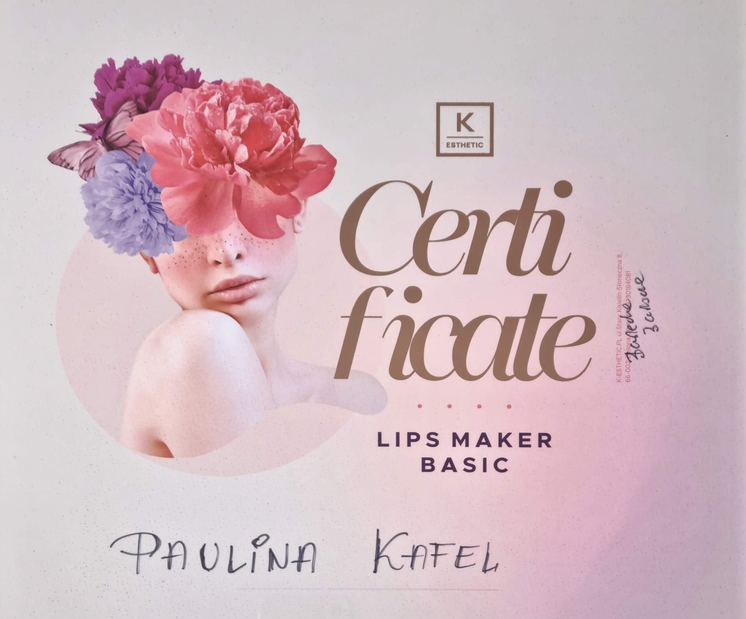 Certyfikat Kosmocare Paulina Kafel - 17