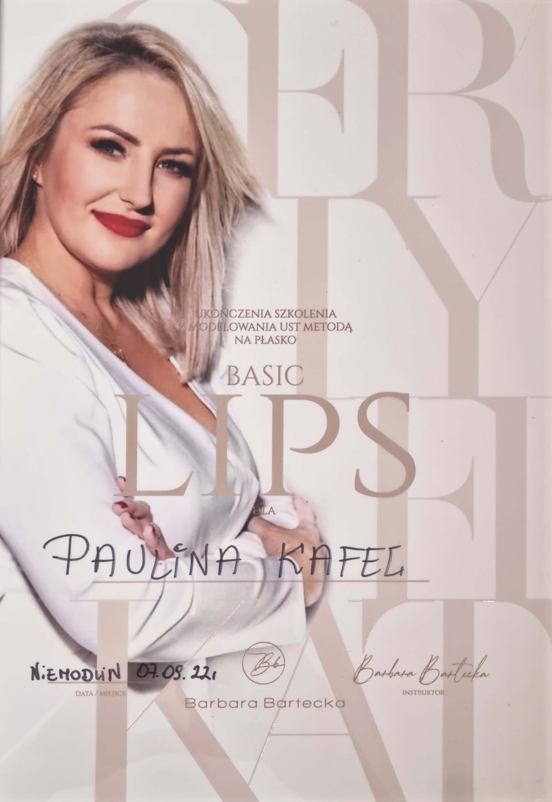 Certyfikat Kosmocare Paulina Kafel - 19